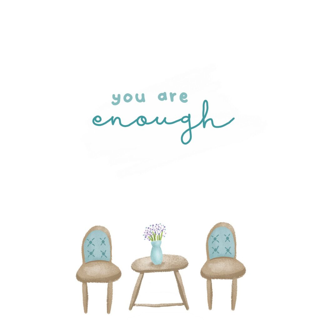 quote, you are enough, vintage furniture-7356448.jpg